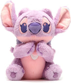 Disney Store Peluche oficial de ángel con bolsa para manta, peluche de bebés de Disney en manta para bebé, juguete para niños para aquellos que aman los juguetes de figuras de peluche