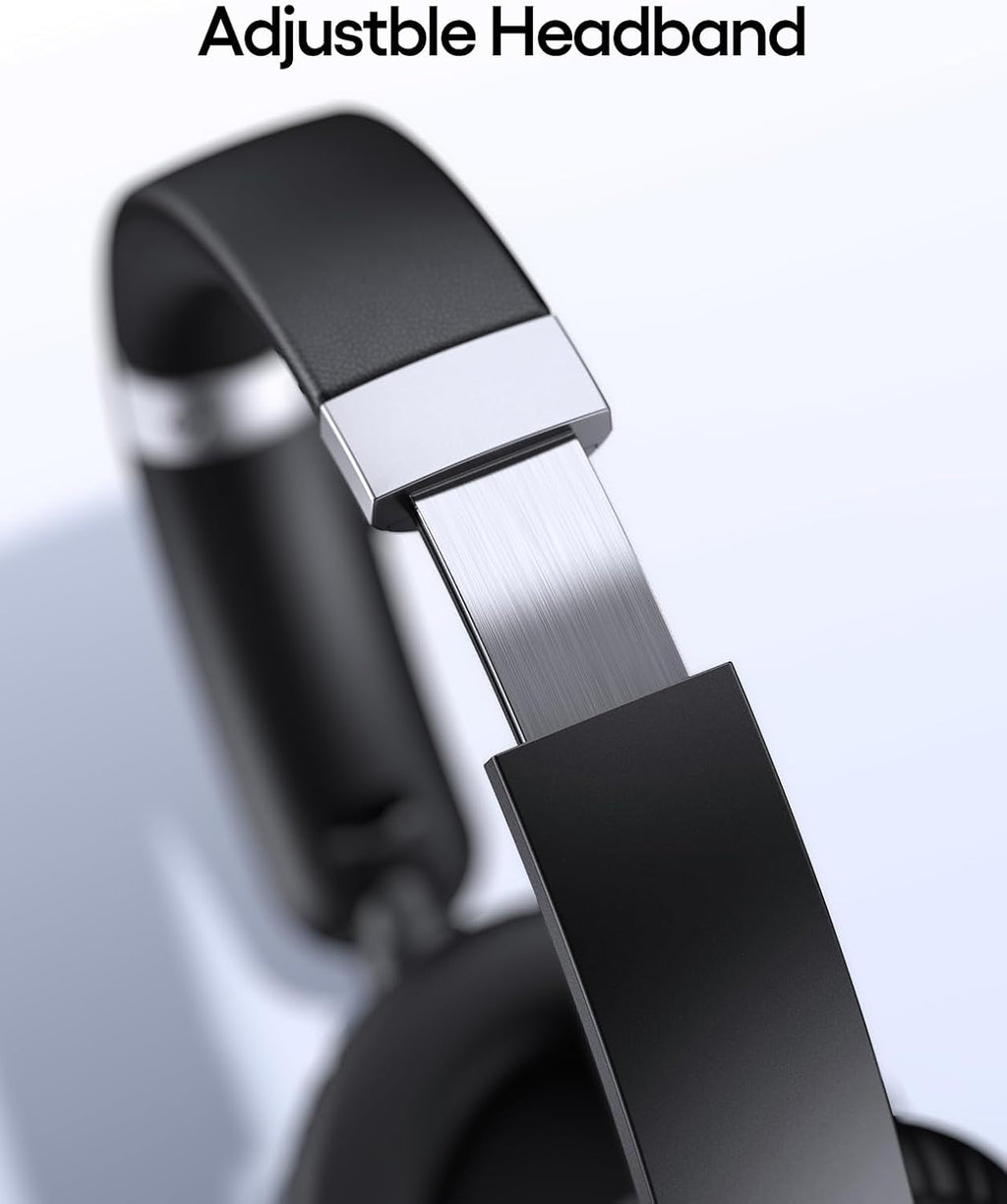 TAGRY Auriculares híbridos con cancelación activa de ruido, 100 horas de reproducción, inalámbricos, sobre la oreja, Bluetooth con carga rápida, audio de alta resolución