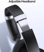 TAGRY Auriculares híbridos con cancelación activa de ruido, 100 horas de reproducción, inalámbricos, sobre la oreja, Bluetooth con carga rápida, audio de alta resolución