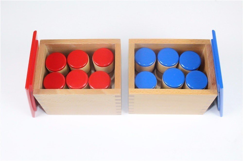 Nuevo material auditivo Montessori, cilindros y cajas de sonido, juguete educativo para niños pequeños