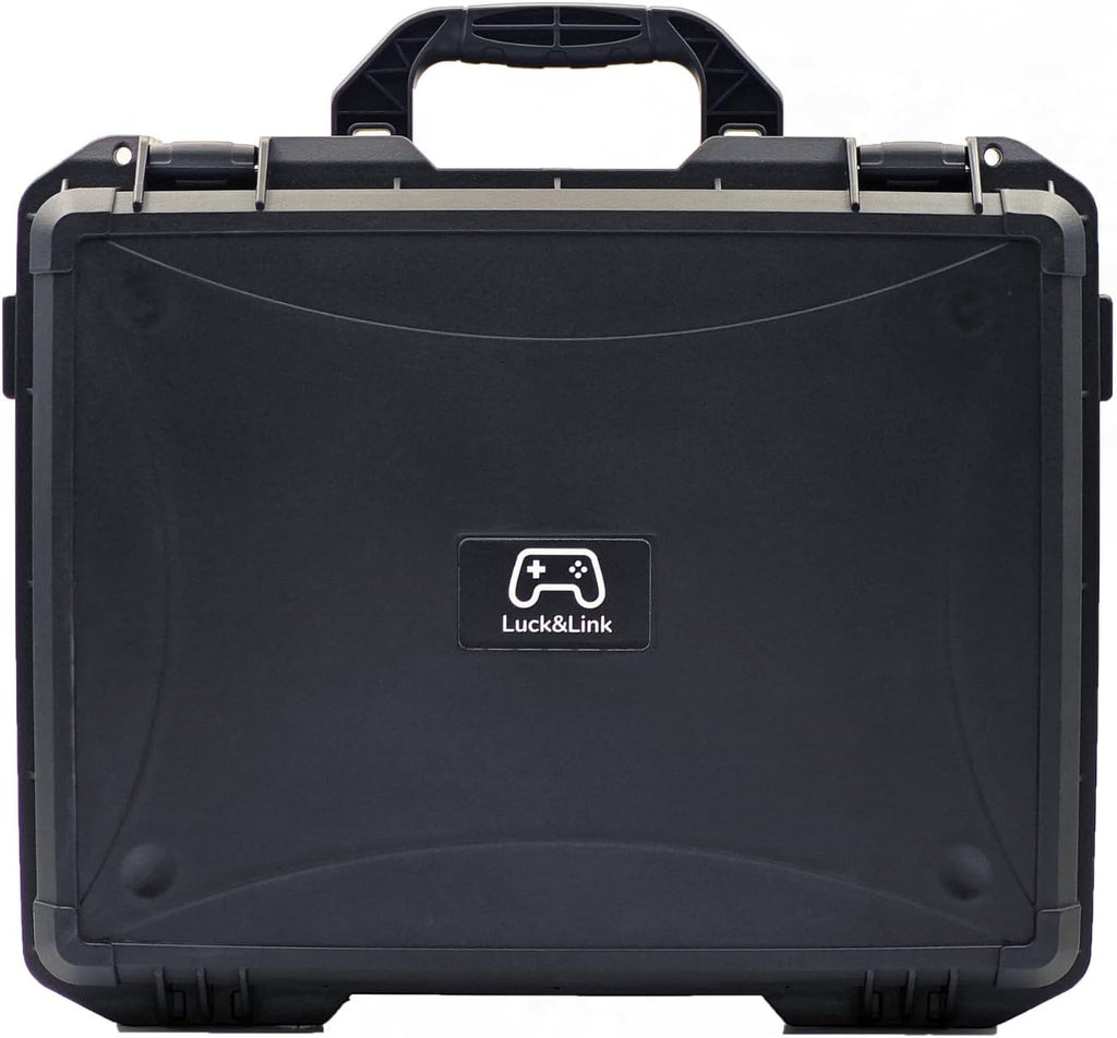 Luck&Link Funda de transporte para cubierta de vapor OLED/LCD, funda de almacenamiento de cubierta de vapor resistente al agua, controladores, estación de acoplamiento pequeña y otros accesorios de almacenamiento de cargador de CA, gran capacidad