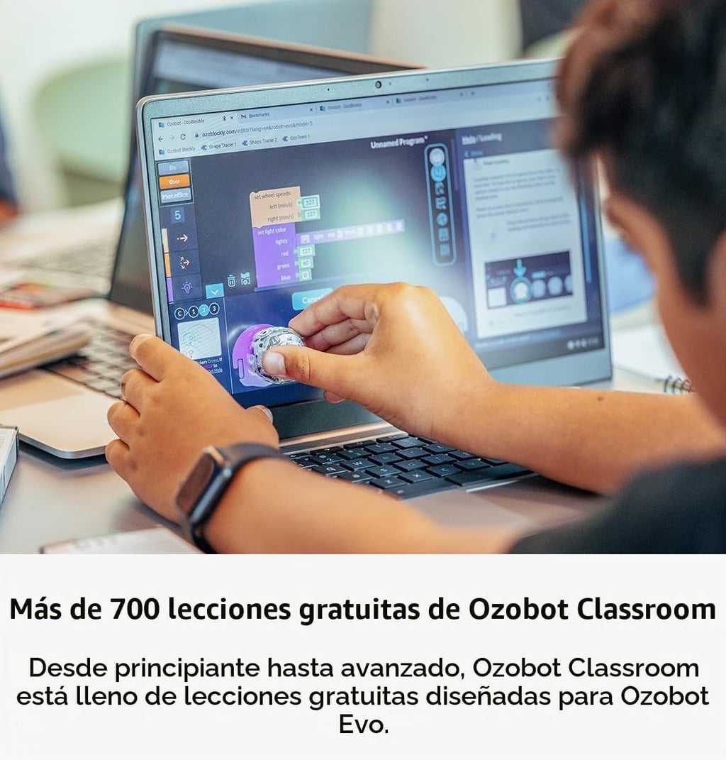 Ozobot - Kit de robot de codificación Evo | Edades 5-11 | Codificación STEM para niños y profesores