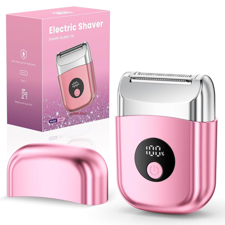 Maquinillas de afeitar eléctricas inalámbricas para mujer, afeitado...