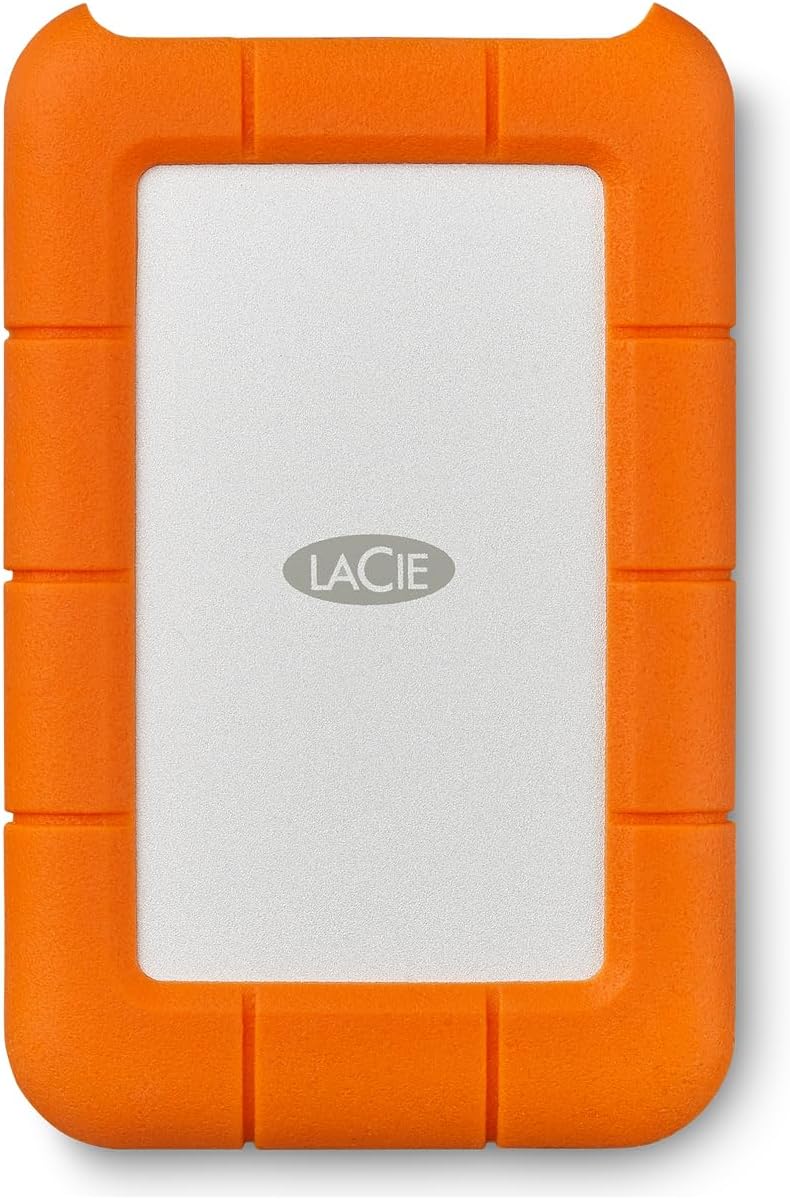 Mini disco disco duro portátil LaCie Rugged USB 3.0 , Naranja