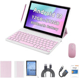 Crelander Tablet Android 13 de 10.1 pulgadas con ranura para tarjet...