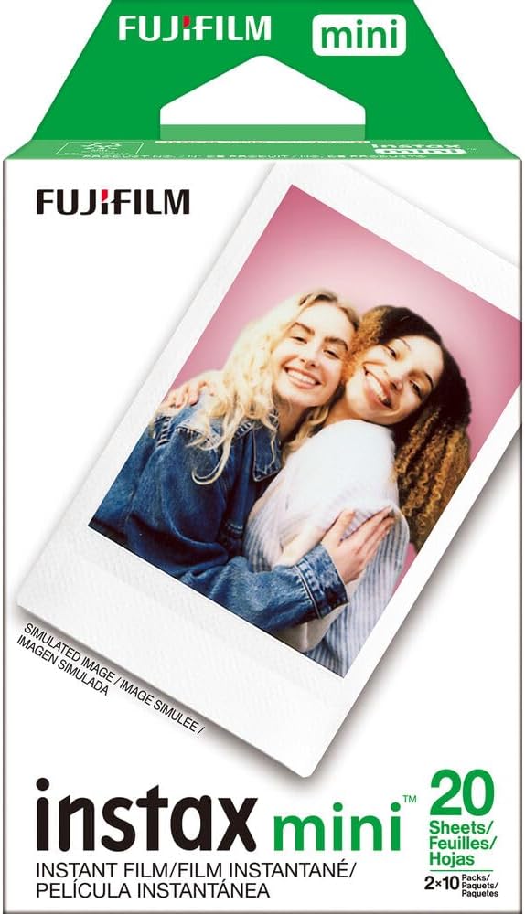 Película instantánea Fujifilm Instax Mini (10 paquetes de 2 unidade...