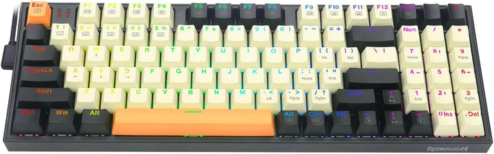 Redragon - Teclado mecánico con cable para juegos con retroiluminac...