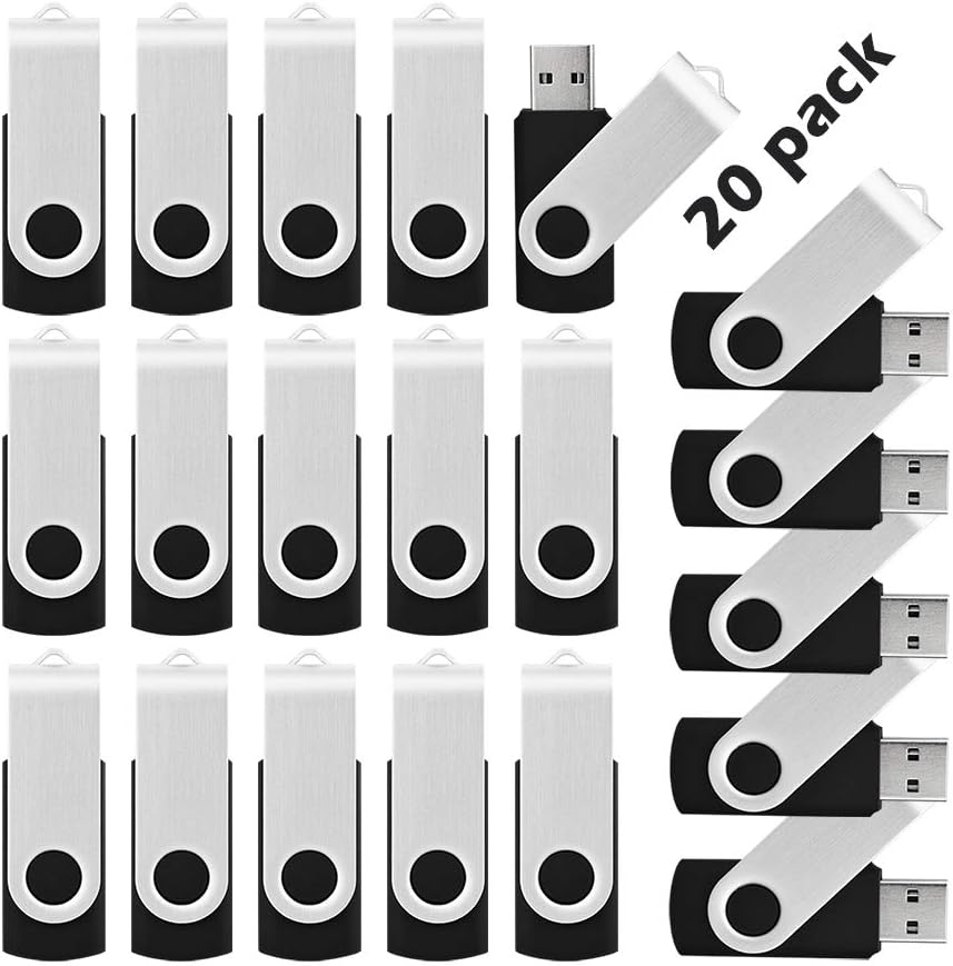 KOOTION 20 unidades flash USB de 4 GB - Unidades flash USB de 4 GB,...