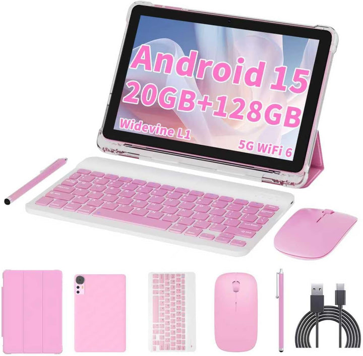 Tableta Android 15 de 10 pulgadas, 20 GB de RAM, 128 GB ROM 2 TB ex...