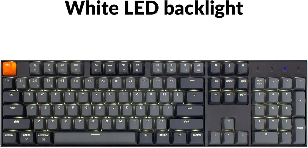 Keychron Teclado mecánico inalámbrico K10 de tamaño completo con 10...