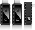 Kit HDMI inalámbrico 2 a 1, transmisores dobles USB-C y HDMI al