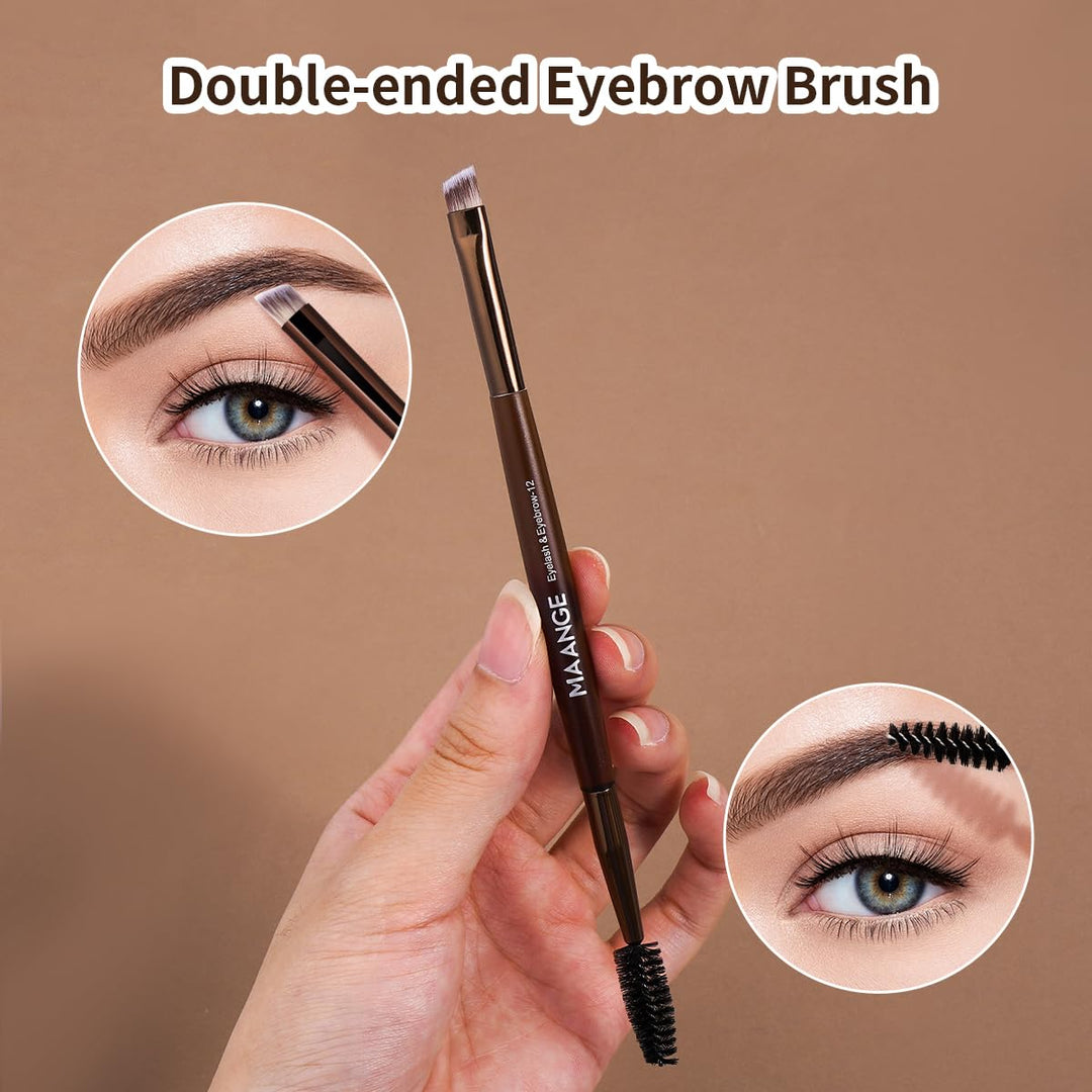 MAANGE 13 Brochas de Maquillaje con Bolsa, Juego de Brochas de Maqu...
