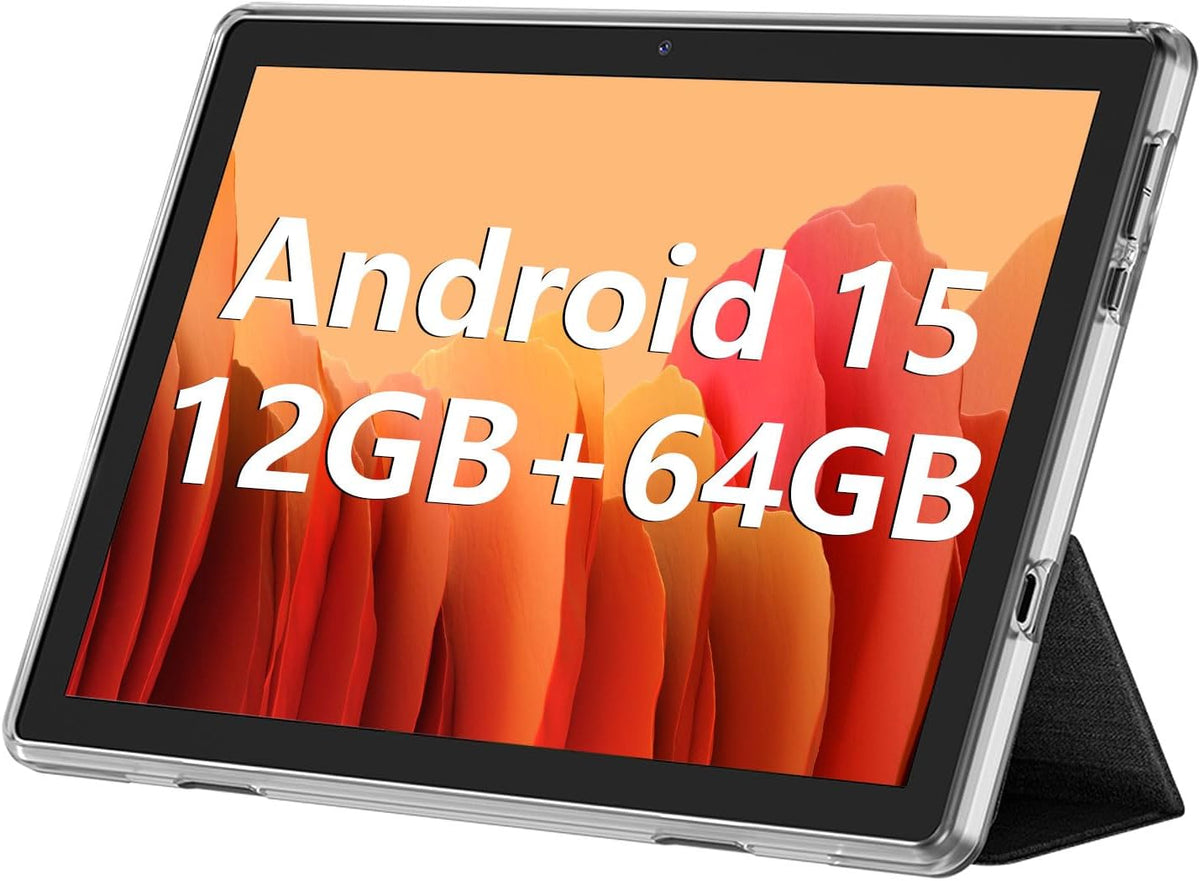 ECOPAD 10.1 Inch Tablet, Android 15 Tablets 12GB(4+8) RAM \/ 64GB R...