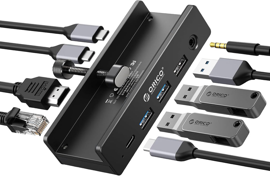 ORICO, ORICO-MH8P-BK-BP, hub USB de 4 puertos