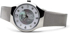 Bering Reloj Mujer Movimiento Solar - Colección Solar con Acero Inoxidable y Cristal de Zafiro 14427-XXX