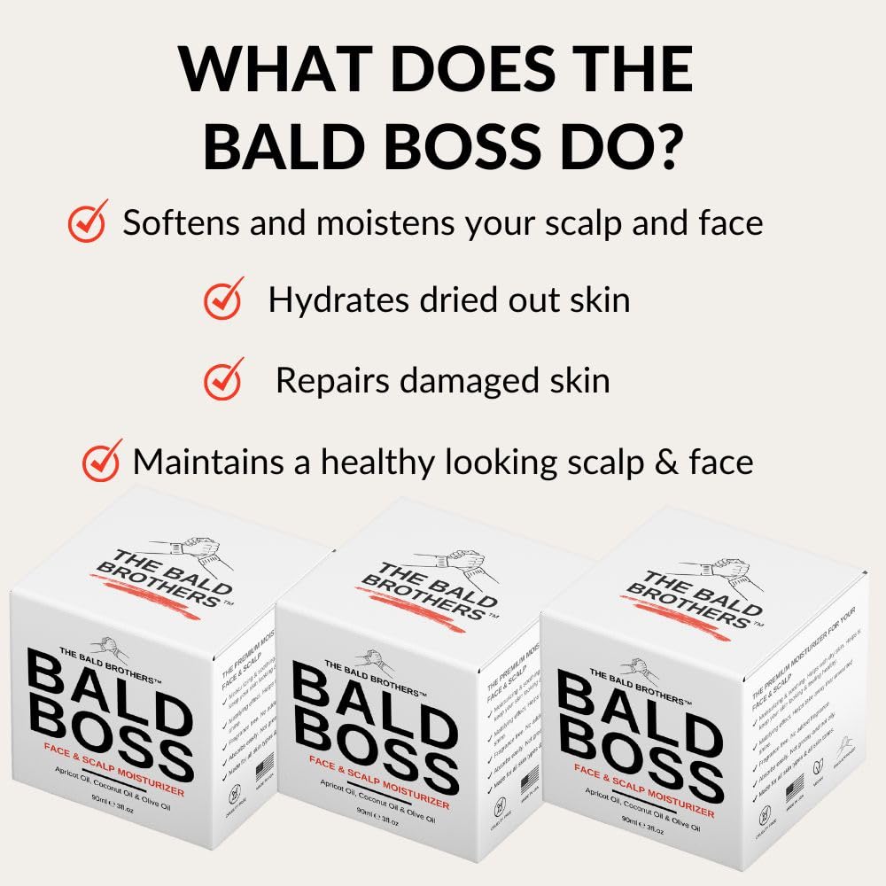 Cuidado diario para cabeza calva de Bald Brothers con aceite de sem...