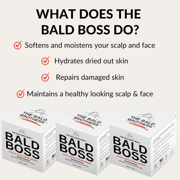 Cuidado diario para cabeza calva de Bald Brothers con aceite de sem...
