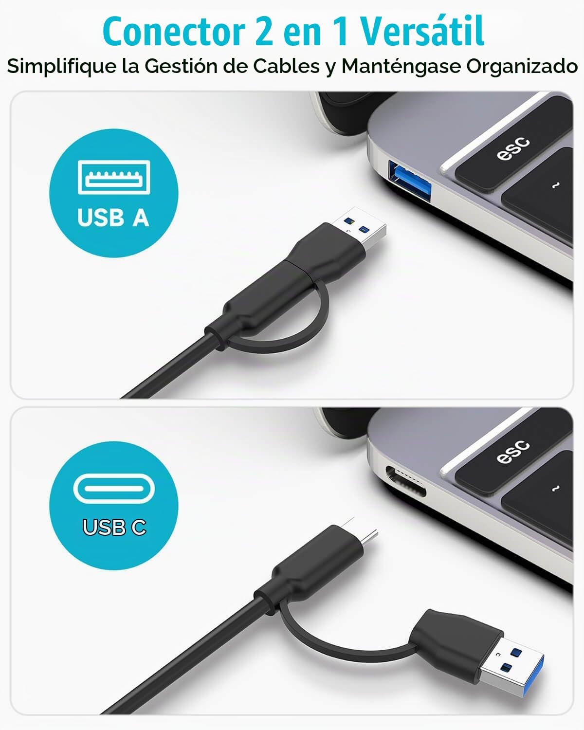 ikuai, hub USB 3.2 de 7 puertos, alimentado, adaptador 5V/3A