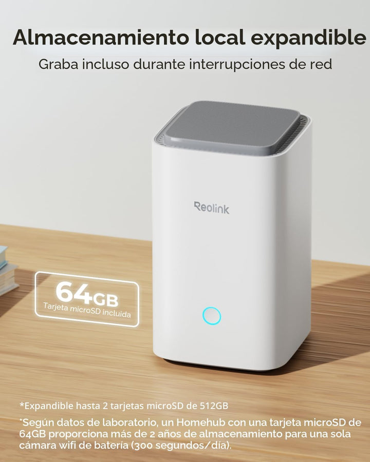 REOLINK Home Hub Control centralizado para hasta 8 cámaras de segur...