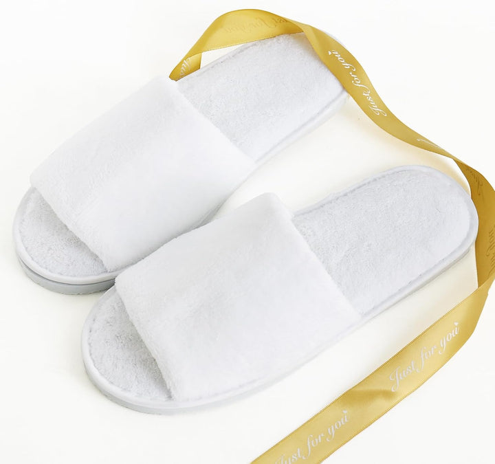 QatmMkt - 10 pares de pantuflas desechables unisex para invitados,...