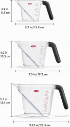 OXO Good Grips - Juego de tazas medidoras angulares (3 piezas)
