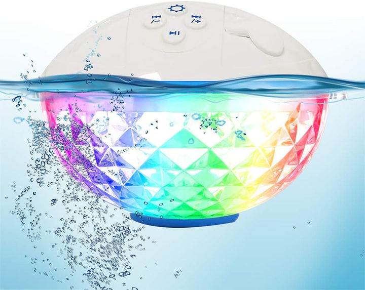 Altavoces Bluetooth con luces coloridas, portátil, con nivel de pro...