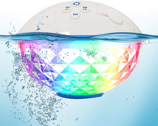 Altavoces Bluetooth con luces coloridas, portátil, con nivel de pro...