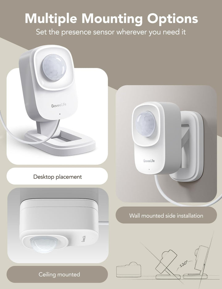 GoveeLife Sensor de presencia humana requiere Wi-Fi de 24