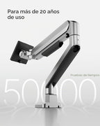 MonTEK - Brazo de monitor de aluminio de lujo para pantallas curvadas de 17 a 40 pulgadas