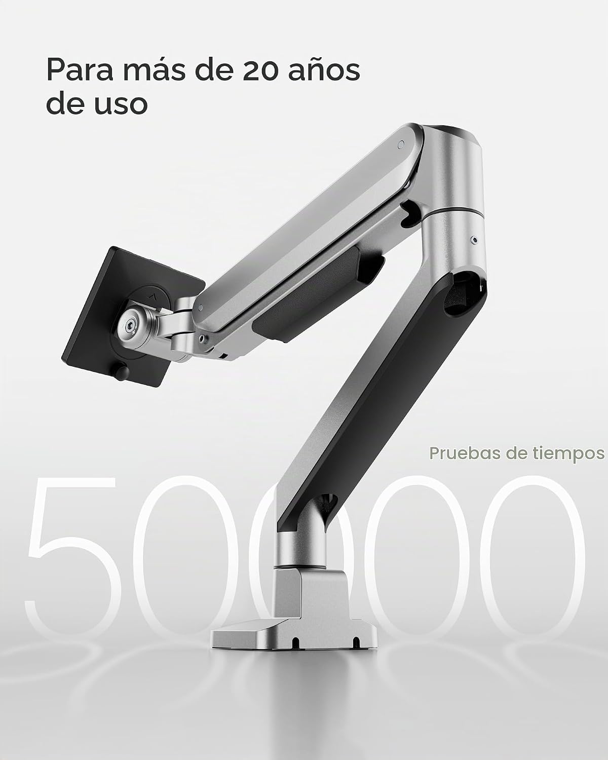 MonTEK - Brazo de monitor de aluminio de lujo para pantallas curvadas de 17 a 40 pulgadas