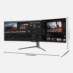 INNOCN Monitor curvo ultra ancho de 49 pulgadas 3840 x 1080P 144Hz,...