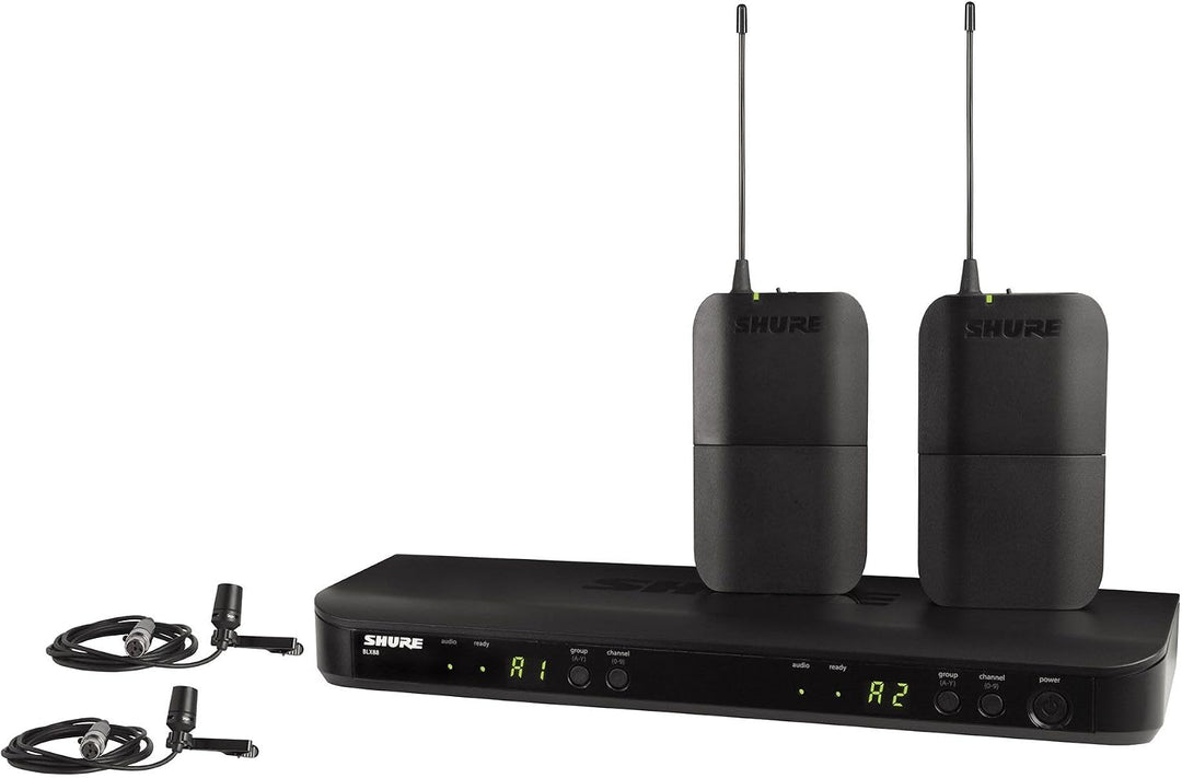 Shure BLX188\/CVL Sistema de Micrófono Inalámbrico - Vida de Baterí...