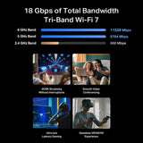 TP-Link Tri-Band BE18000 WiFi 7 Router Archer BE770 | Puertos Multi...