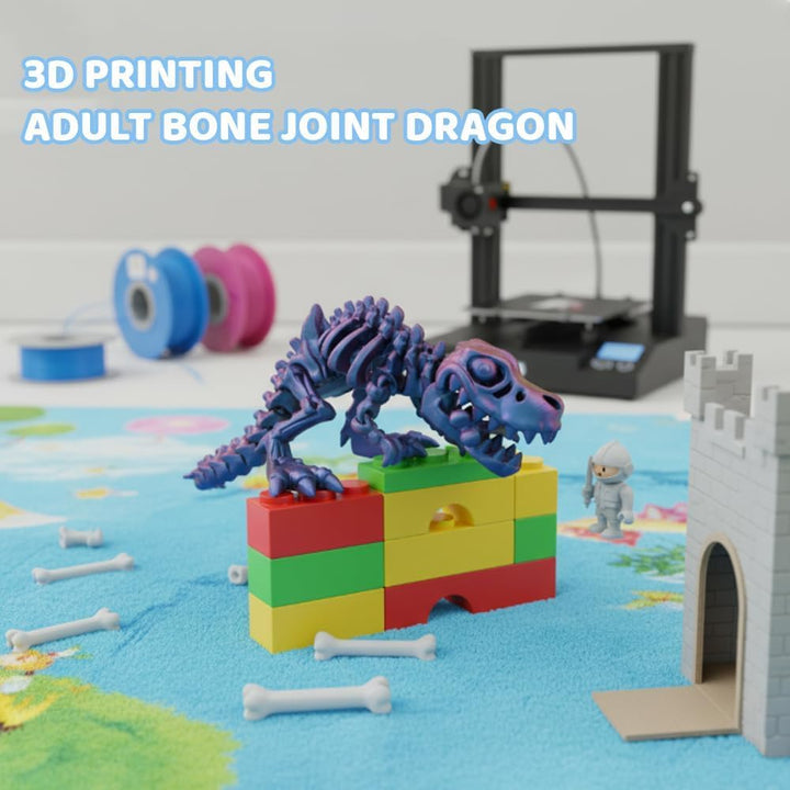 Vantico Dragón impreso en 3D con huesos articulados para
