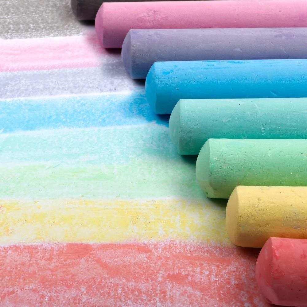 feela Paquete de 168 tizas para acera, juego de tizas para acera para niños, a granel, ideal para niños y familias, pintura en acera, pared, escuela, entrada, pizarra y patio de recreo, 14 colores