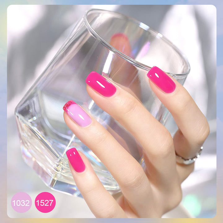 GAOY Kit de 42 Esmaltes de Uñas en Gel, Colores Rosa Blanco Rojo Ge...