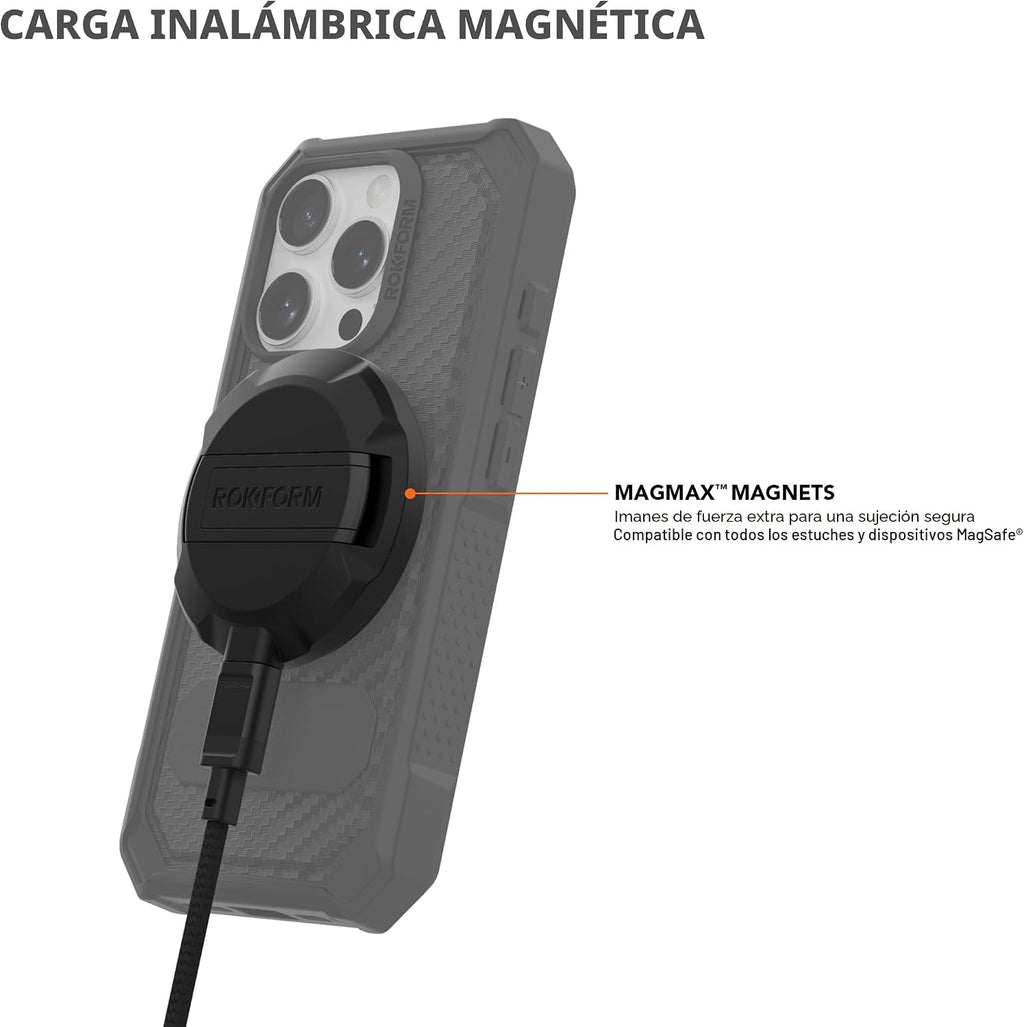 Rokform iPhone 17 Pro Max Crystal + soporte de carga magnético
