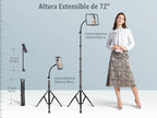 elitehood Piso ajustable del soporte del iPad de 72in, soporte resistente