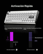 MelGeek MADE68 Ultra+ Teclado magnético para juegos con efecto Hall con