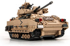 dOvOb Juego de Construcción de Tanque Militar M2 Bradley (1350 PIEZAS), Juguete de Construcción de Vehículo de Combate de Infantería del Ejército para Regalo de Adulto o Niño