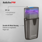 BaBylissPRO UVFOIL Afeitadoras de metal de doble lámina con desinfe...