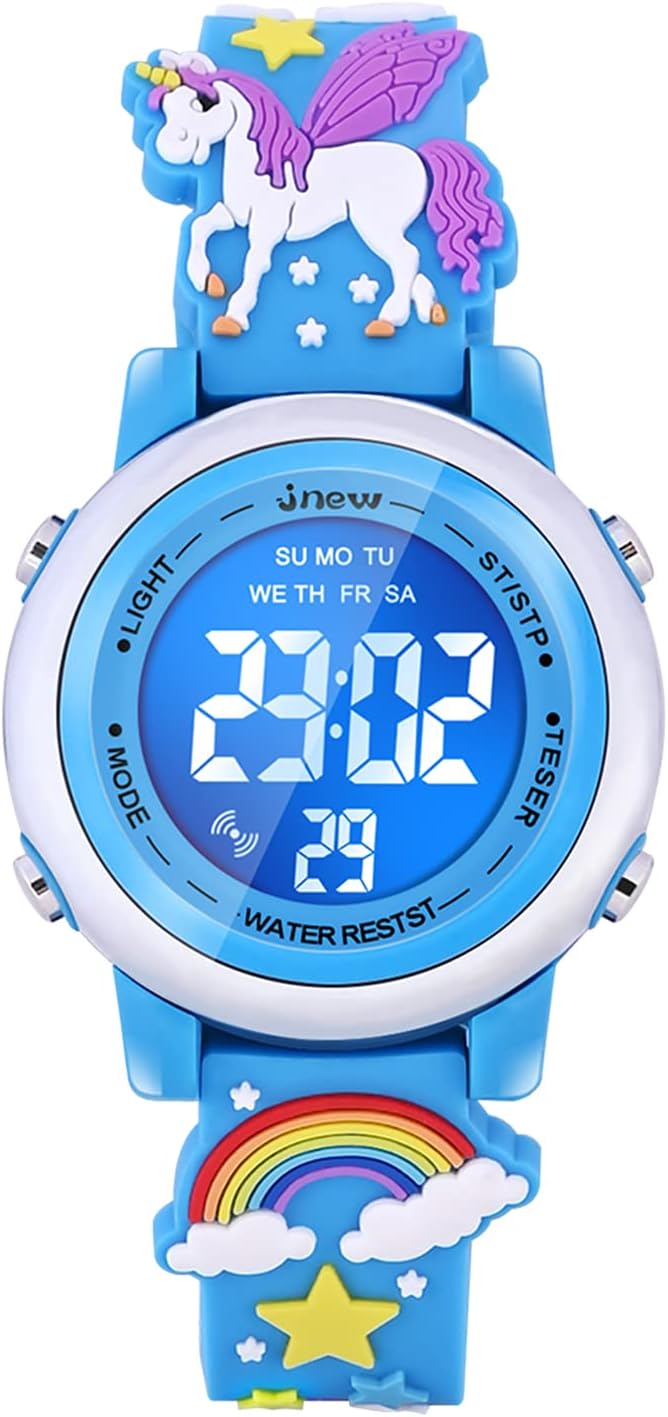 VAPCUFF Relojes impermeables 3D de dibujos animados para niñas con...