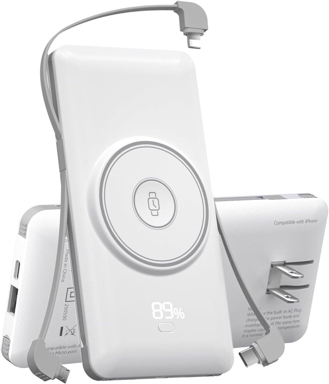 Cargador portátil magnético de 10000 mAh para iWatch e iPhone, banc...