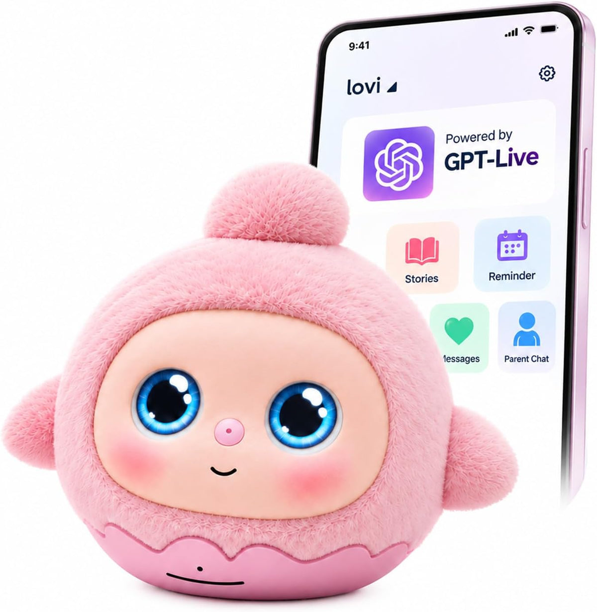 Lovi AI Companion Robot Interactivo, Juguetes Inteligentes que Hablan Emocionalmente para Niños