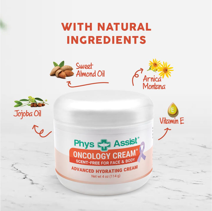 PhysAssist Oncology Cream Crema hidratante sin olor para rostro y c...