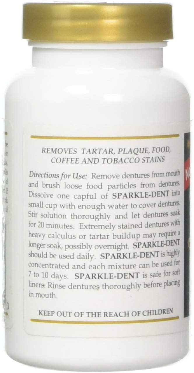 WalterDrake Clear Sparkle Dent - Blanqueador para dentaduras postizas