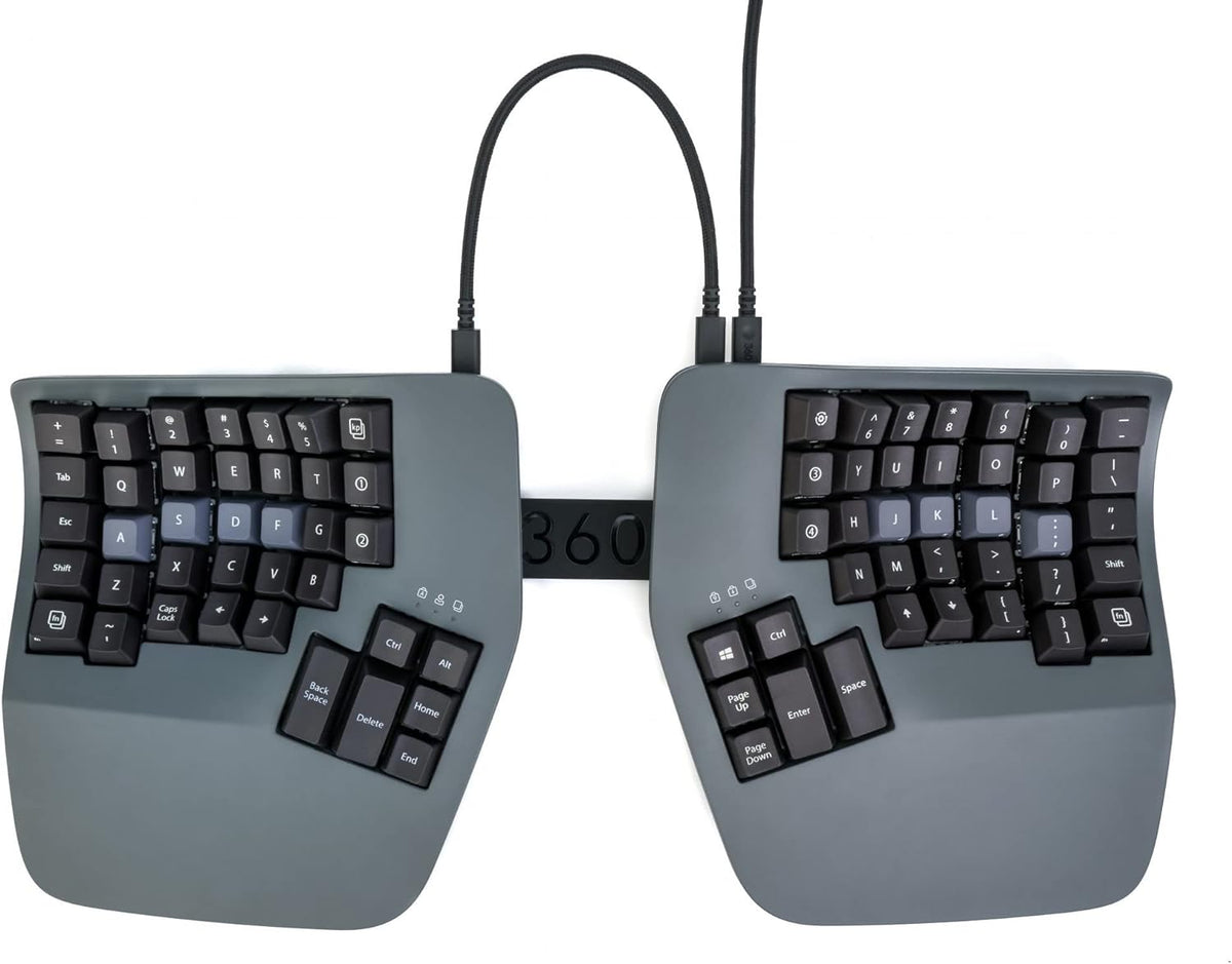 Kinesis Advantage360 Split Ergonomic Keyboard - USB-C, SmartSet (USB) | Interruptor táctil