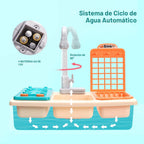 CUTE STONE Juguetes para fregadero de cocina con grifo real mejorado