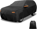 X AUTOHAUX - Funda para coche al aire libre impermeable con protección contra el sol, la lluvia, la nieve y el granizo con cremallera en el lado izquierdo 210D-PU para Ford Expedition