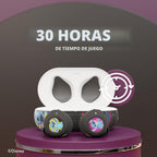 Auriculares Bluetooth Disney Lilo y Stitch con estuche de carga - Auriculares inalámbricos con micrófono incorporado + Hasta 30 horas de tiempo de reproducción - Regalos de Lilo y Stitch para niñas
